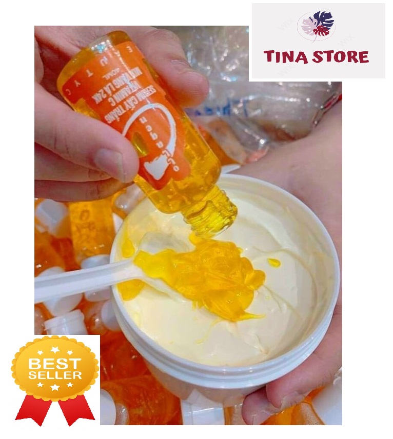 Serum Collagen Cấy Trắng Vitamin C Giúp Da Trắng Sáng Mờ Thâm