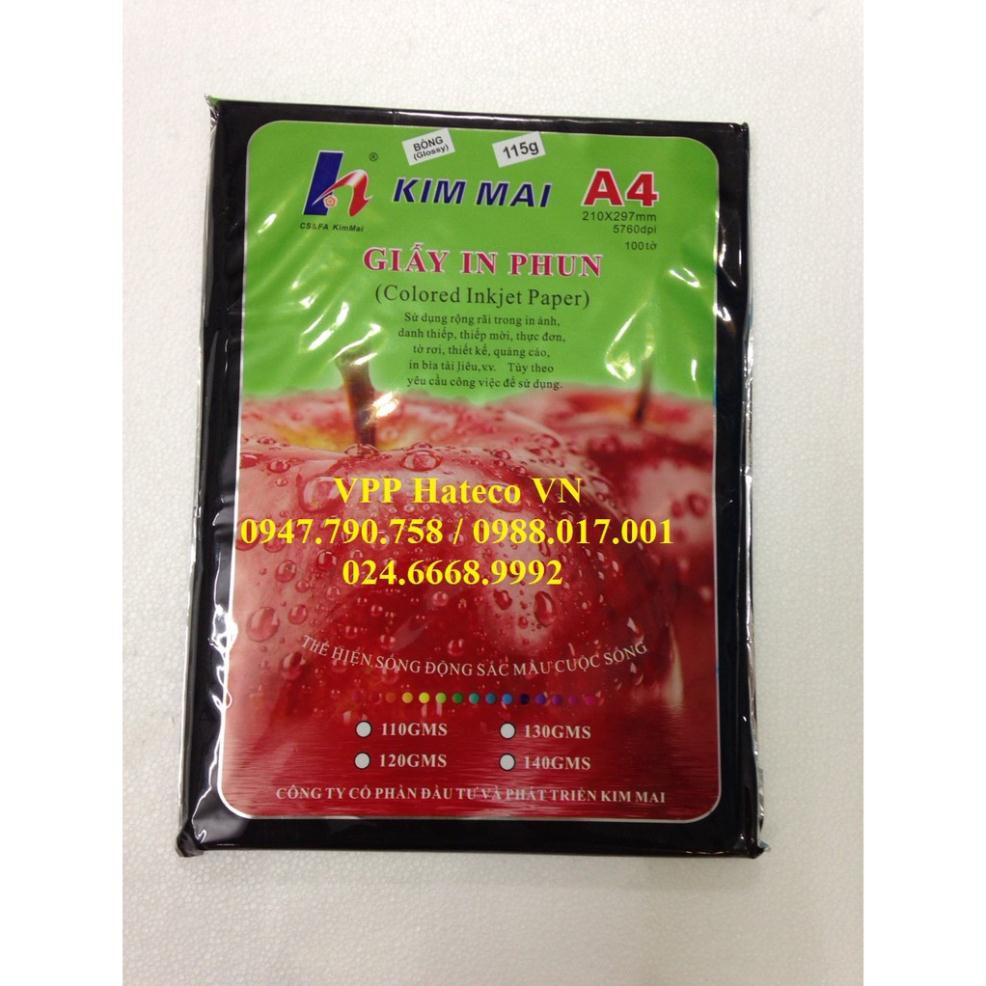 Giấy in ảnh kim mai đl 115 gsm - giấy couche bóng