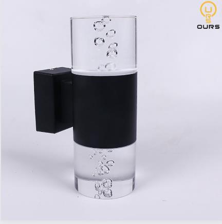 Đèn tường hai đầu pha lê cao cấp sáng ba màu, đèn tường trang trí ngoại thất cao cấp chống nước siêu sáng