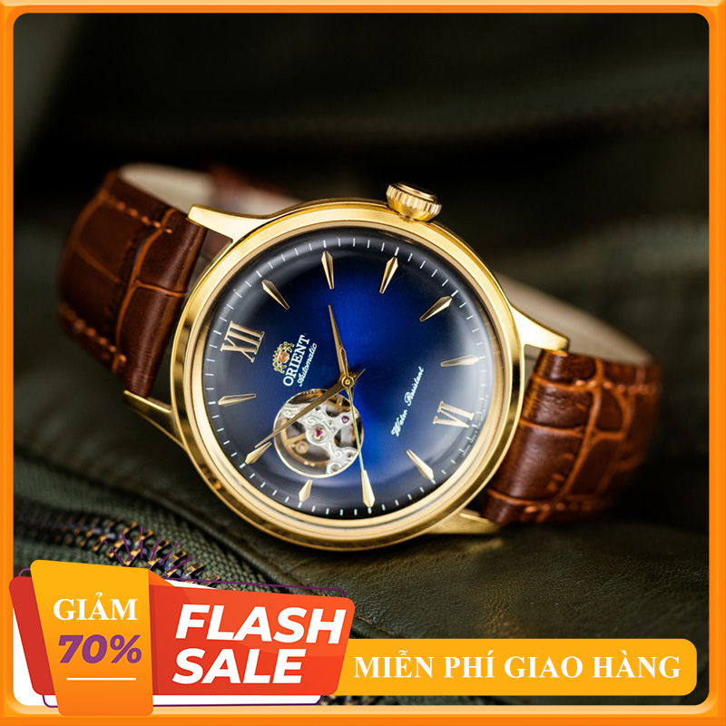 { ĐỒNG HỒ HÀNG HIỆU } Đồng Hồ Cơ Nam Orient Automatic Lộ Tim Dây Da Full Box