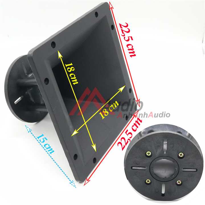 Họng treble 750 vuông  kích thước 23 x 23  giá 01 chiếc