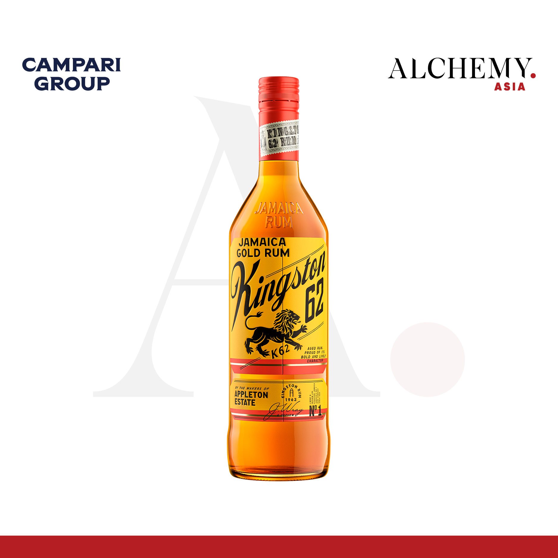Rượu rum kingston 62 jamaica gold 40% 750ml