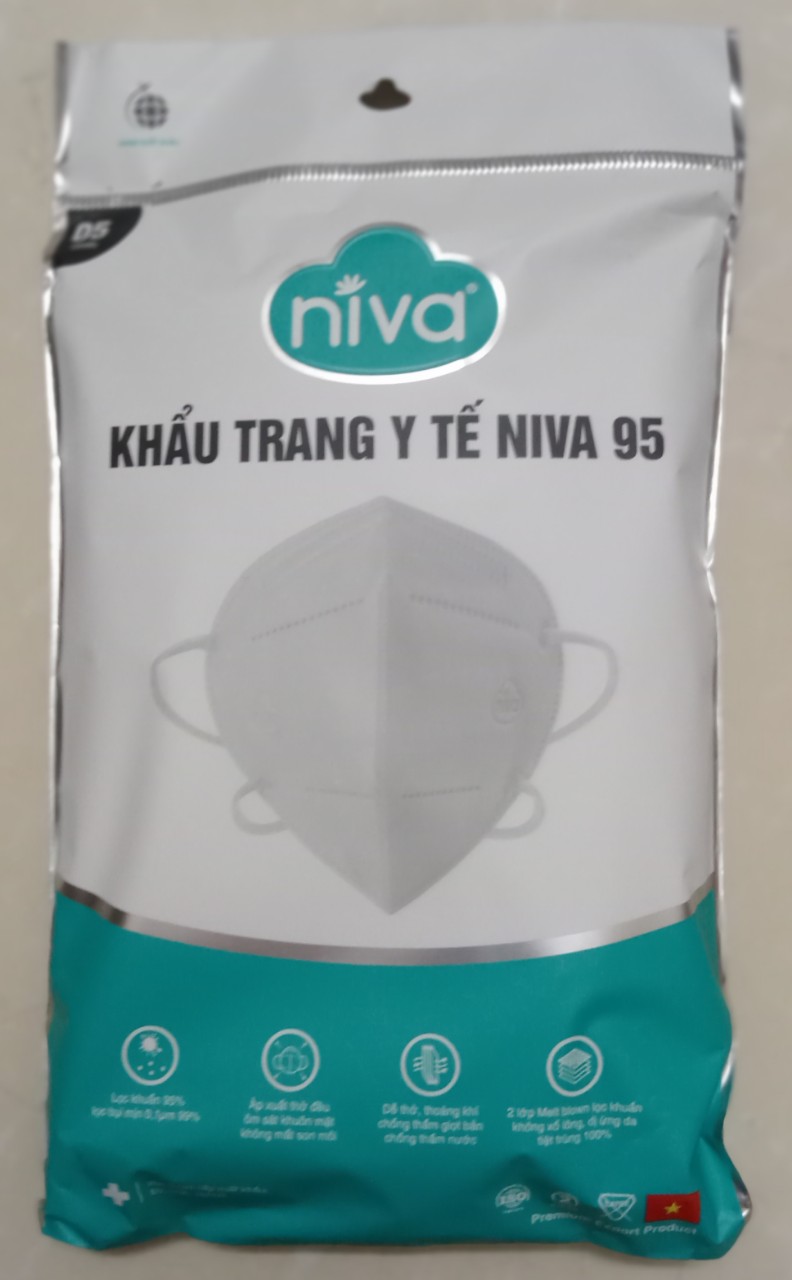 Khẩu trang cao cấp Niva N95 gói 5 chiếc