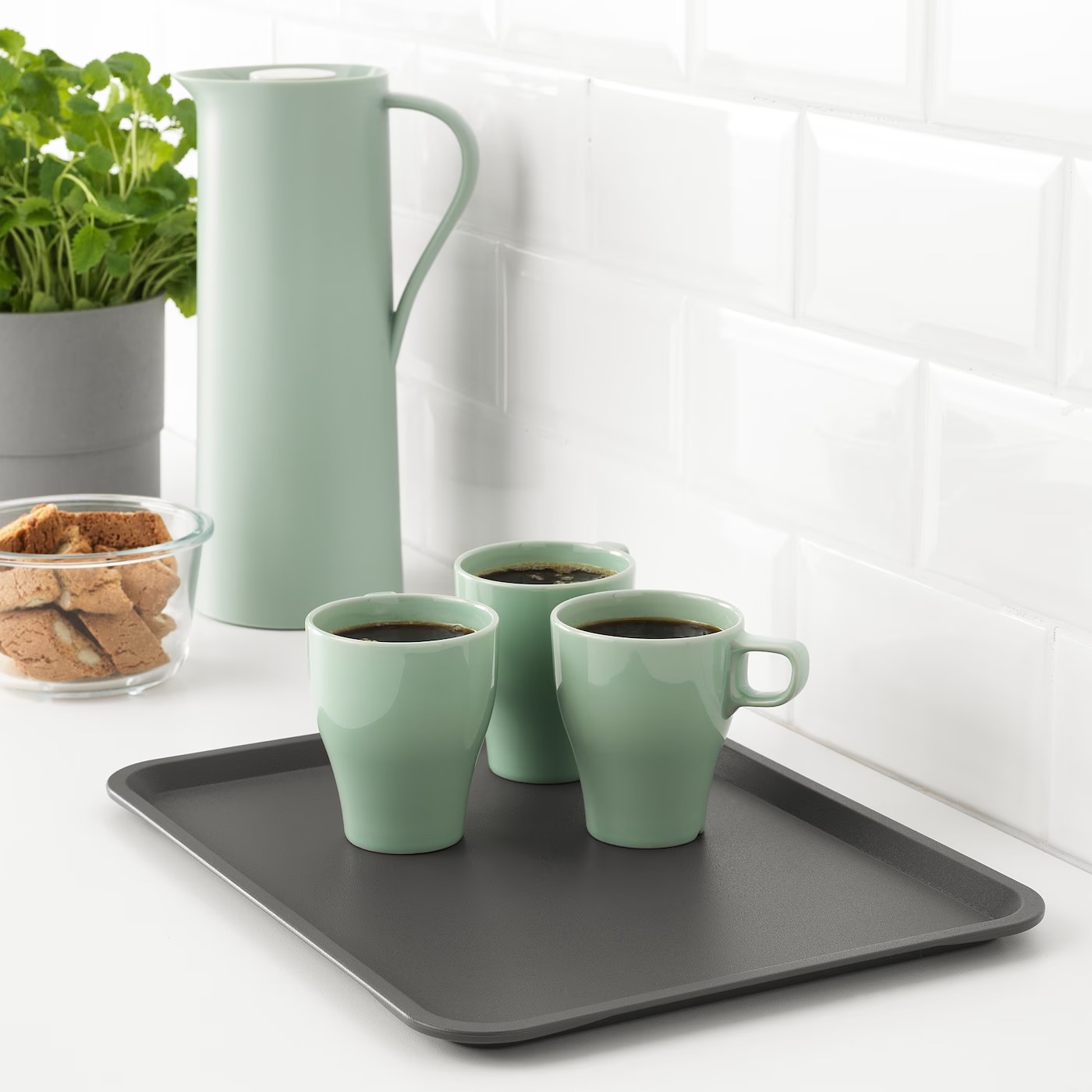 Khay mâm nhựa, khay trà, khay bưng đồ, đựng đồ đa năng - chính hãng ikea