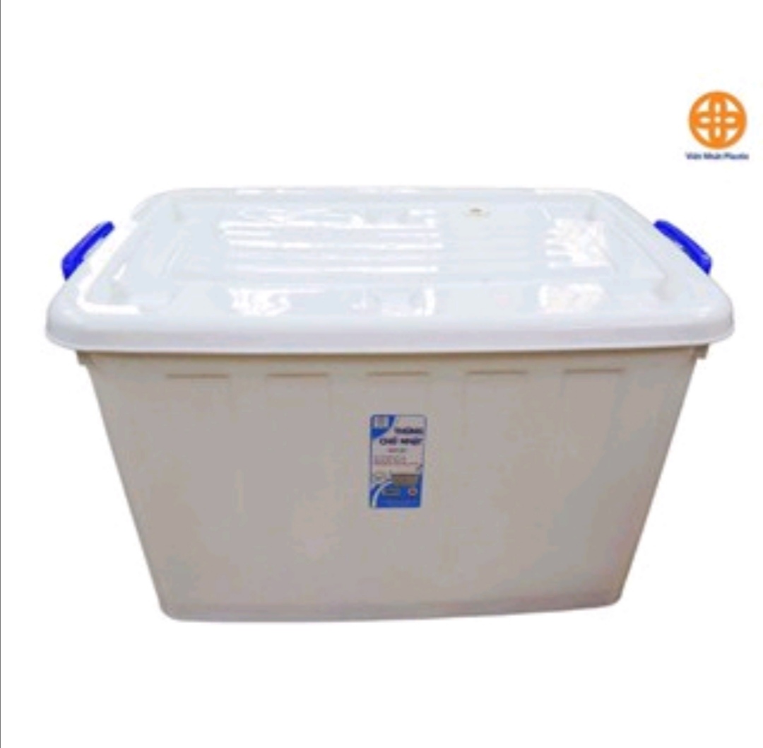 Thùng nhựa chữ nhật đựng đồ có bánh xe Việt Nhật. 30l: 52 x 32 x 27cm. 55l: 60,5 x 42,5 x 31,5cm. Hàng Việt Nam cao cấp (CT-129)