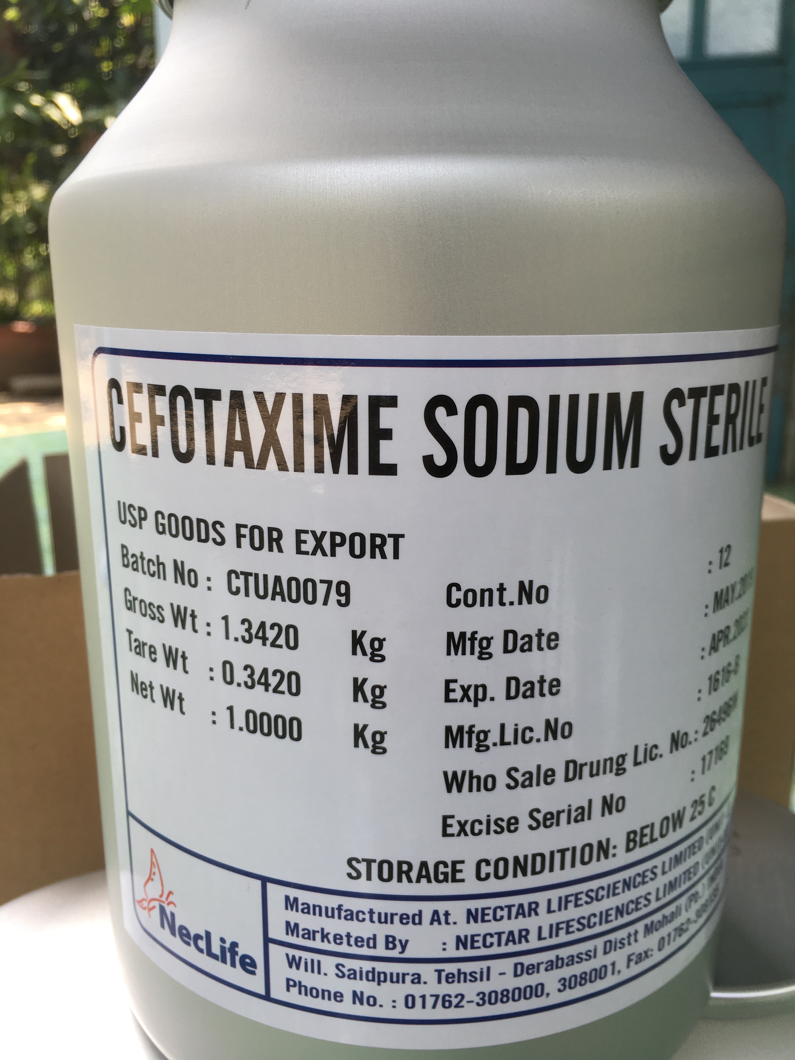 [HCM]Cefotaxime Sodium - Nguyên liệu dùng trong nuôi trồng Thủy sản và Thú y