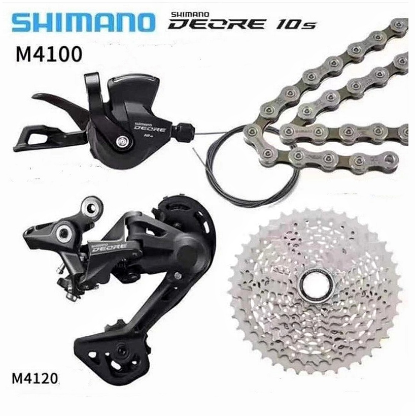 Bộ đề shimano deore sl-m4100 tốc độ m4100 10s mtb + rd-m4120 tay và cùi đề xe đạp leo núi mtb