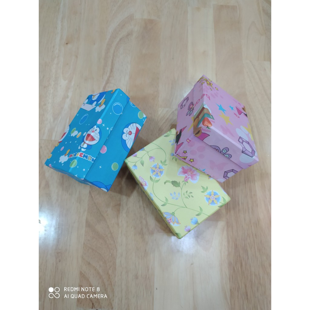 Hộp quà hìnhsiêu xinh 12x8x6cm - VPP Brendo