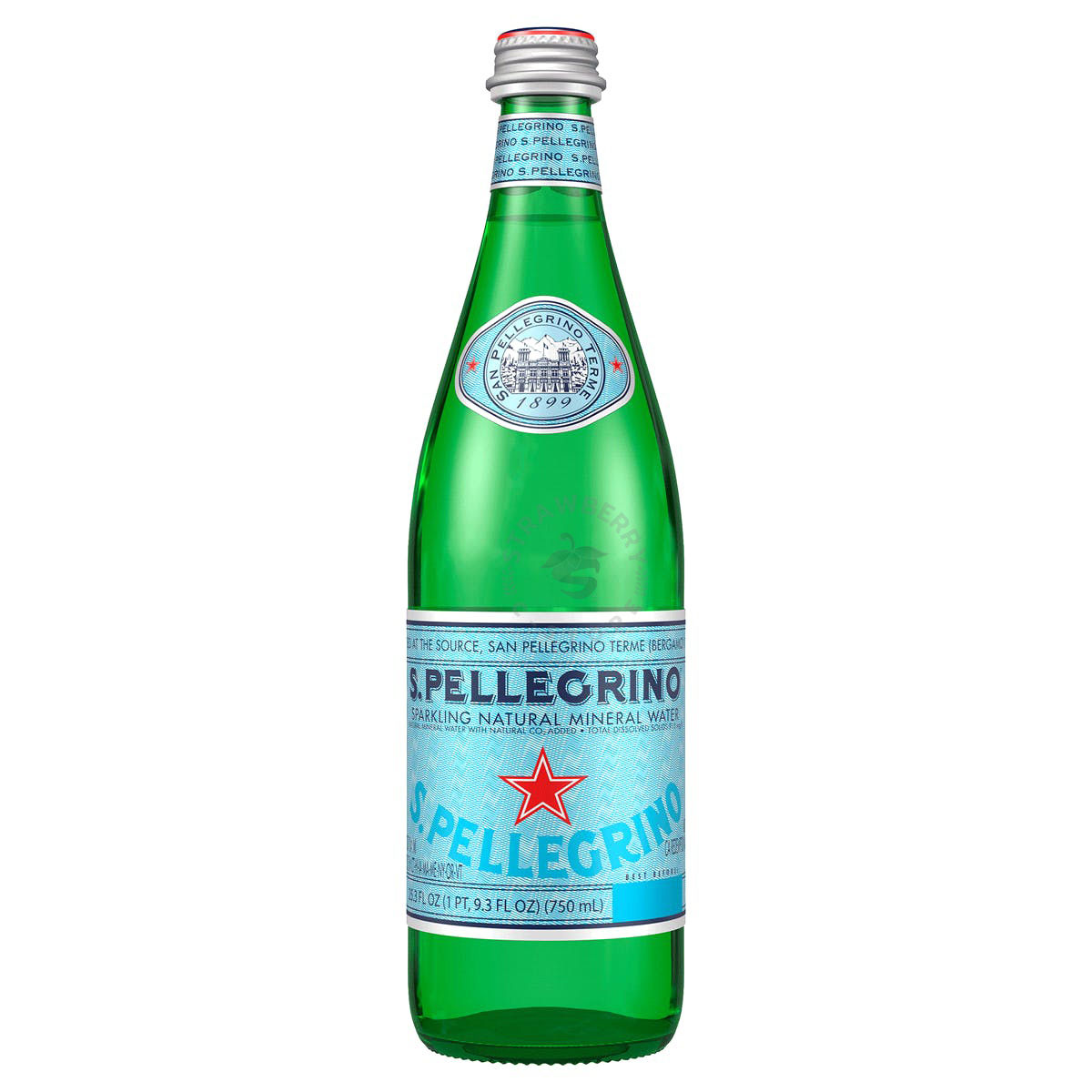 Nước Khoáng Có Gas Tự Nhiên Đóng Chai S.Pellegrino Sparkling Natural Mineral Water, Chai 750 mL