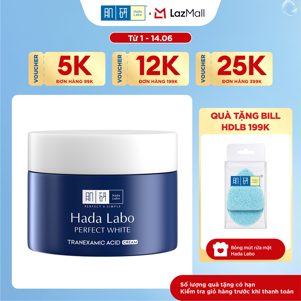 Kem dưỡng trắng Hada Labo Perfect White Tranexamic Acid Cream 50g