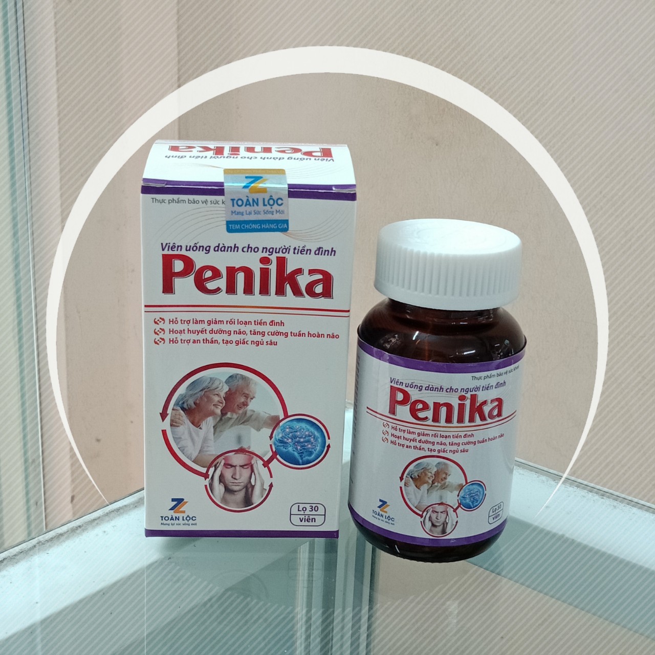 PENIKA -Dưỡng não, tăng cường tuần hoàn não, hoa mắt chóng mặt, ù tai, suy giảm trí nhớ- lọ 30 viên