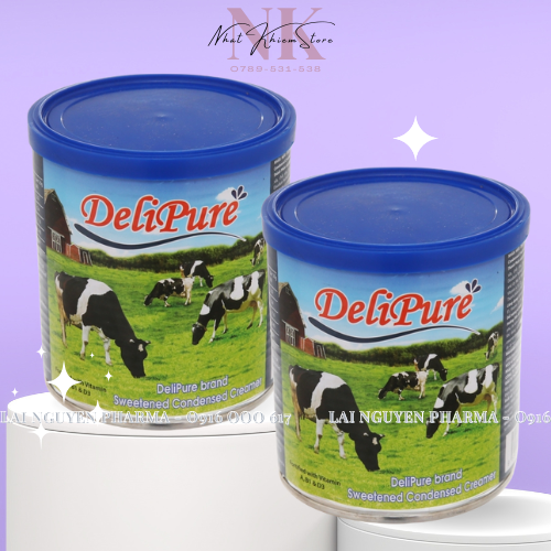 Sữa đặc có đường DeliPure lon 1kg/380gr