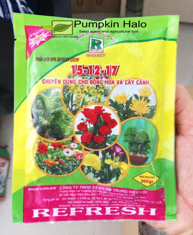 [HCM]Phân Đầu Trâu  NPK 3 Màu (15-12-17)_gói 200gram .