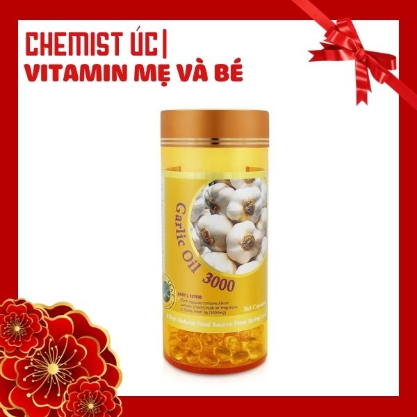 Tinh dầu tỏi garlic oil 3000mg spring leaf 365 viên của úc