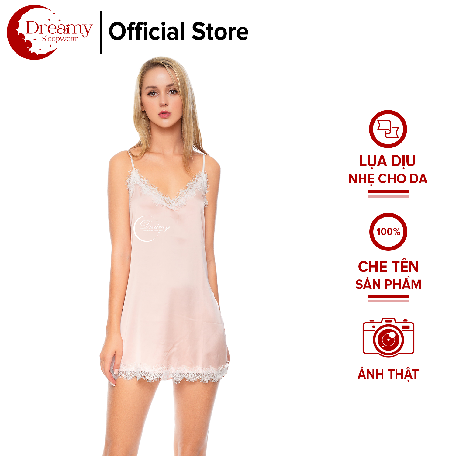 Đầm ngủ hai dây, đầm mặc nhà lụa mềm mịn,Đồngủ nữ ,Đồngủ 2 dây phối ren mềm mại sexy, váy ngủ lụa cao cấp, váy ngủ nữ, váy ngủ 2 dây, váy ngủ gợi cảm ,váy ngủ sexy,đầm ngủ lụa mặc nhà màu hồng pastel Dreamy - VS03