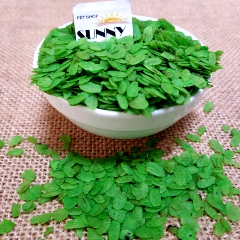 Cốm dẹt xanh cho hamster 100g