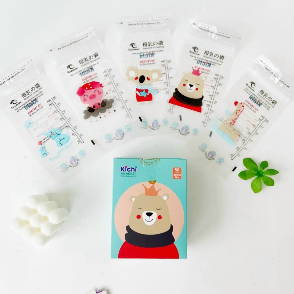 Túi trữ sữa mẹ hình voi 150ml - 250ml KICHILACHI