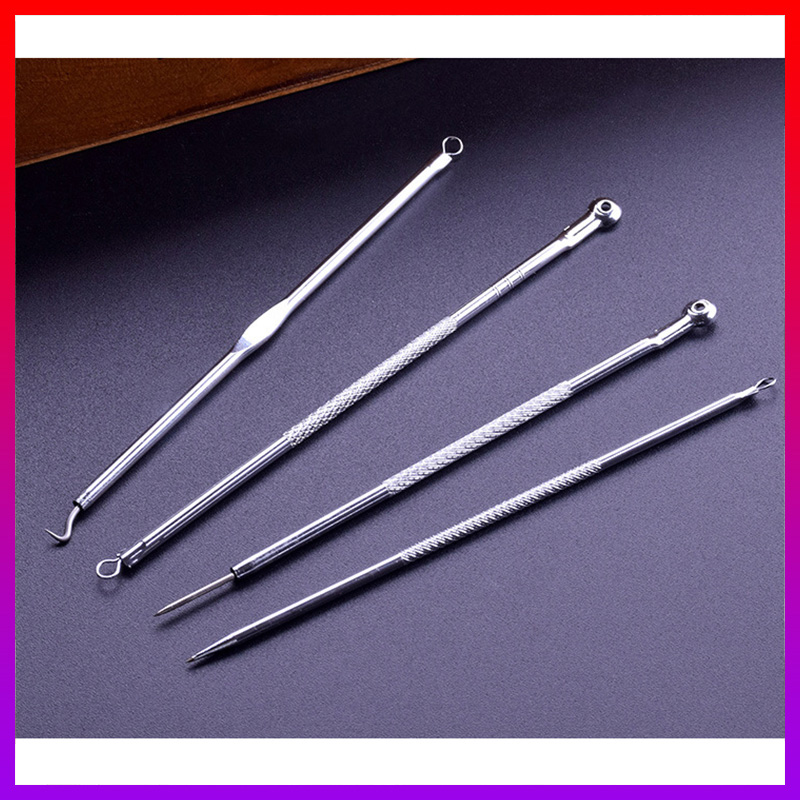 Set 4 cây làm sạch mụn chuyên nghiệp kèm hộp - Cây nặn mụn - NHShop