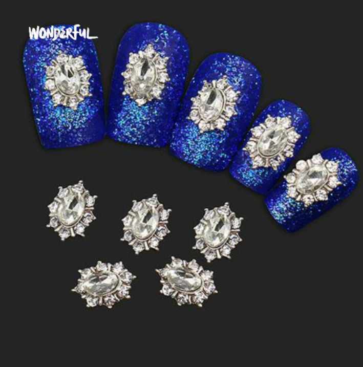 2 viên đá trang trí móng nghệ thuật 3d