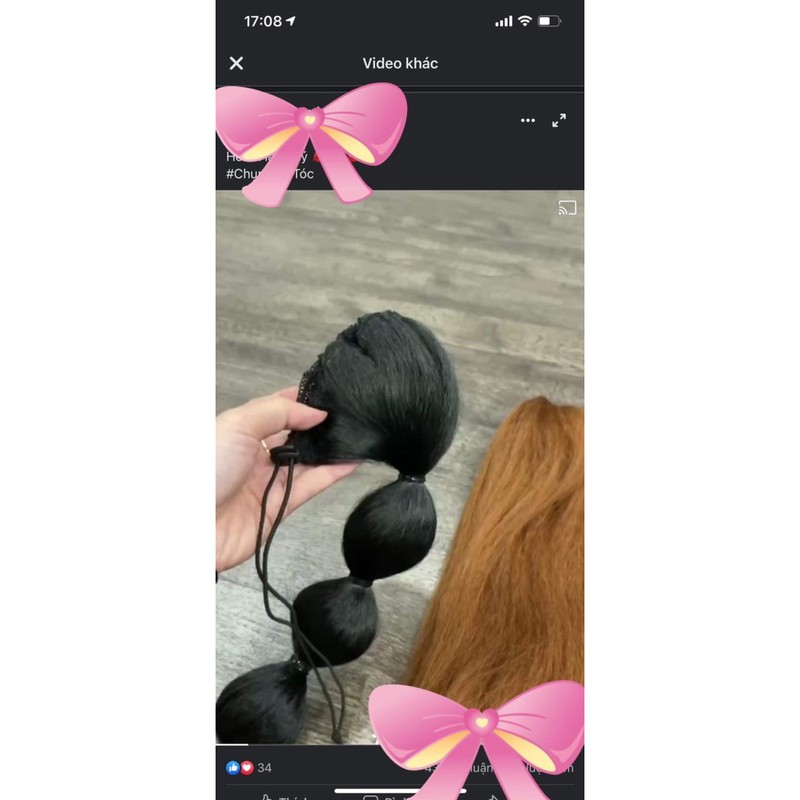 tóc giả  hồ lô cao cấp❤️ freeship 50k ❤️ tóc giả cột cao cấp