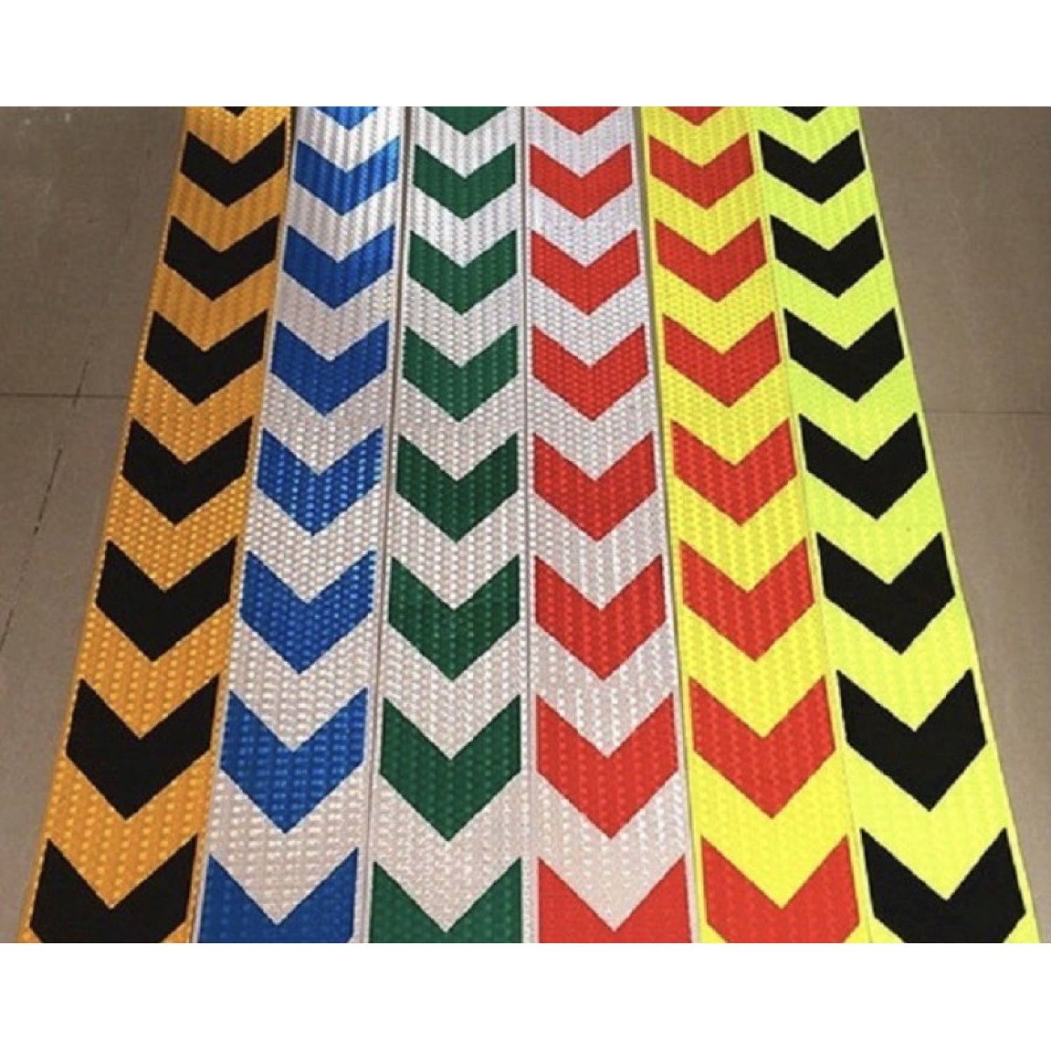 Hình mũi tên 5 mét Decal phản quang, băng dính phản quang cuộn 5 mét bản 5cm