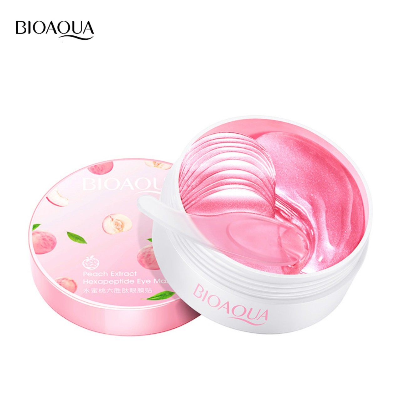 Mặt Nạ Mắt Bioaqua Chiết Xuất Đào Dưỡng Ẩm Làm Mịn Và Săn Chắc Da Giảm Quầng Thâm Bọng Mắt | [ HỘP 60 MIẾNG ] - H.E.E COSMETIC