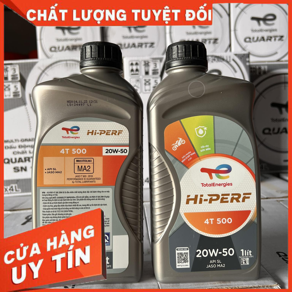Nhớt xe số total hi perf 4t 500 20w40 bôi trơn động cơ
