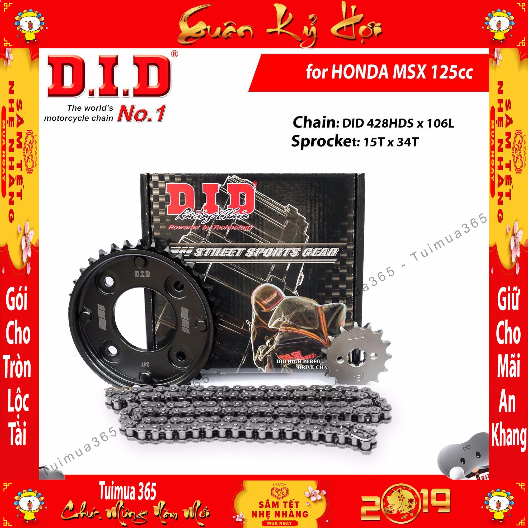 HCMNhông sên dĩa DID Honda MSX Sên đen 10ly DID HDS Cover  Thái Lan
