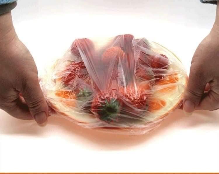 SET 100 chiếc màng bọc thực phẩm co giãn có thể tái sử dụng kèm túi đựng hình gấu, bọc thực phẩm gấu đa năng 3 trong 1, túi màng bọc thực phẩm gấu, sét 100 màng bọc thực phẩm có thể tái sử dụng co bọc chun