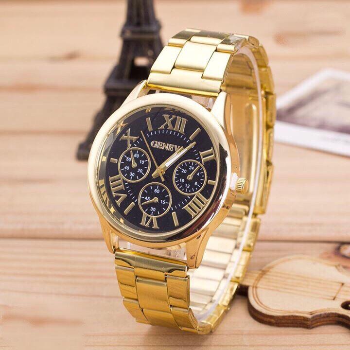 Đồng hồ thời trang nam Geneva dây kim loại cao cấp