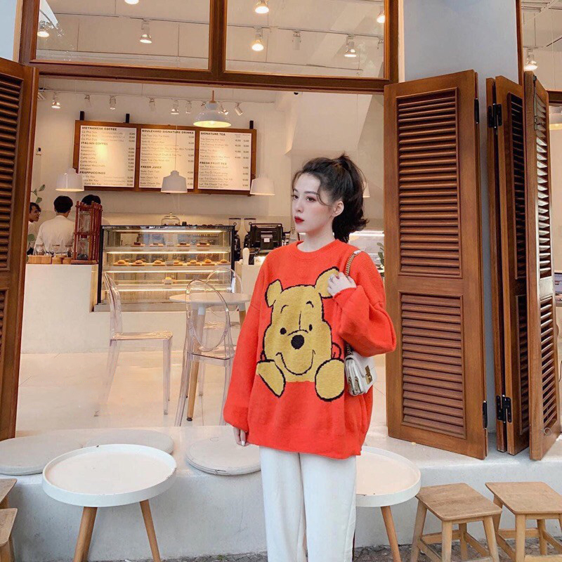 Bộ gấu pooh ấm áp cho mùa đông, cực cute hot 2020