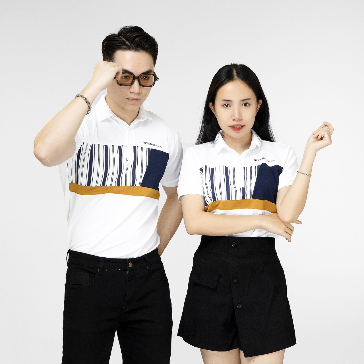 Áo thun-áo phông nam nữ có cổ thời trang tpshop87 ms1805