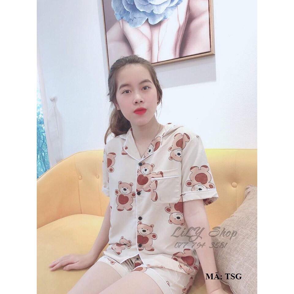 [Huyen Trang Fashion] Bộ đồ ngủ pijama nữ ( form dưới 57kg tùy chiều cao) phong cách thời trang hit hot
