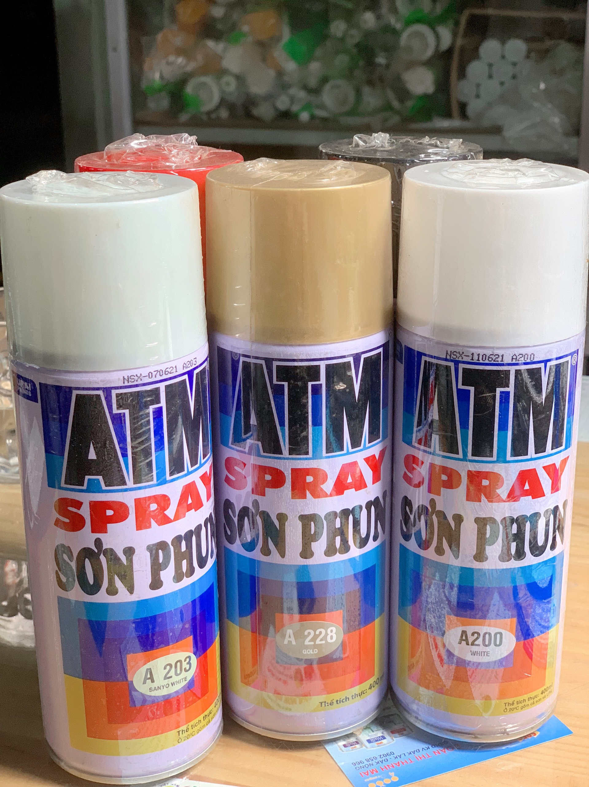 Sơn xịt atm spray  400ml đủ màu
