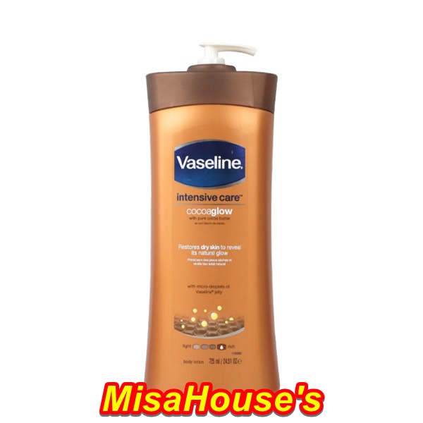 Dưỡng thể Vaseline Intensive Care CoCoa Glow 725ml - nâu