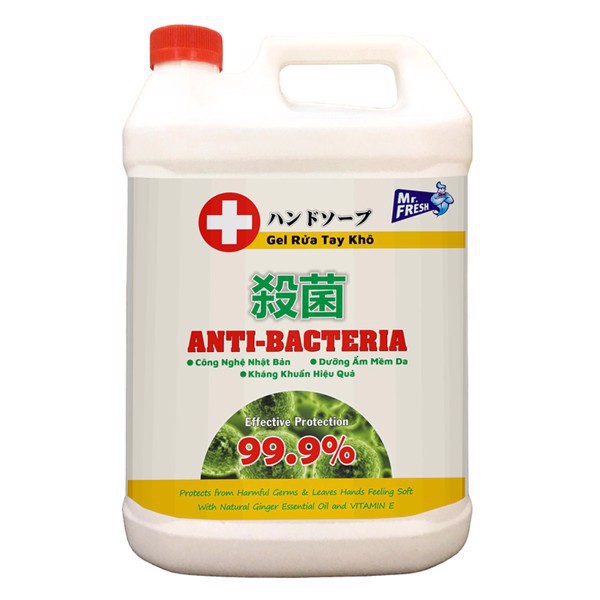 Nước/ Gel rửa tay khô diệt khuẩn MrFresh 5 lít