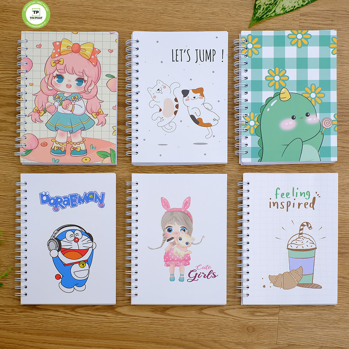 Sổ tay sketchbook, sổ tay vẽ chì A6, sổ tay lò xo mini dễ thương