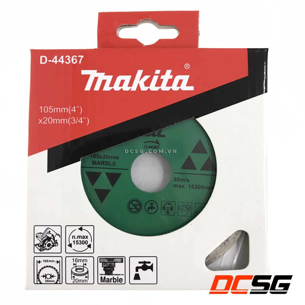 Đĩa cắt kim cương cho đá cẩm thạch 105mm makita d-44367