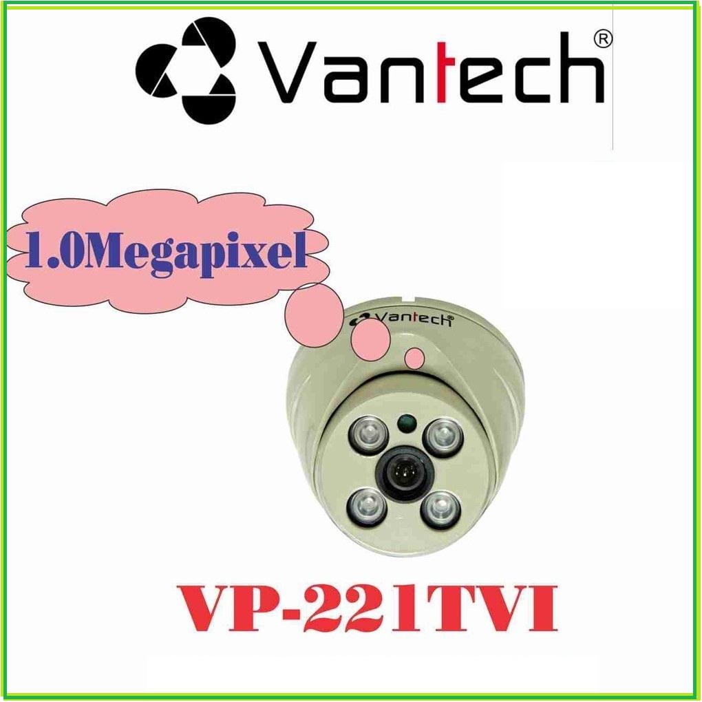 Camera dome hd-tvi hồng ngoại 1.0 megapixel vantech vp-221tvi