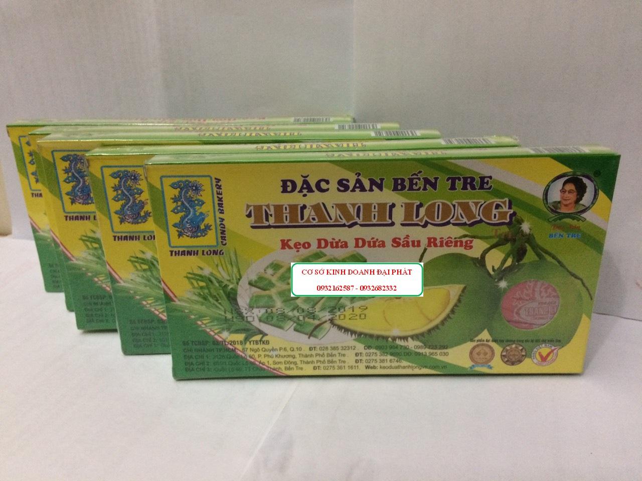 Combo 5 hộp kẹo dừa dứa sầu riêng bến tre 300g