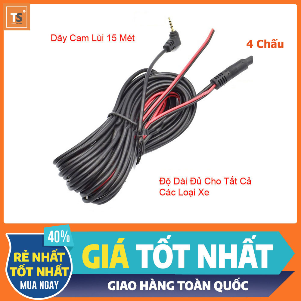 Dây camera lùi 15 mét cho camera hành trình - loại 4 chân