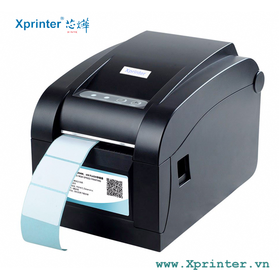 _máy in tem mã vạch xprinter xp-350b cổng usb