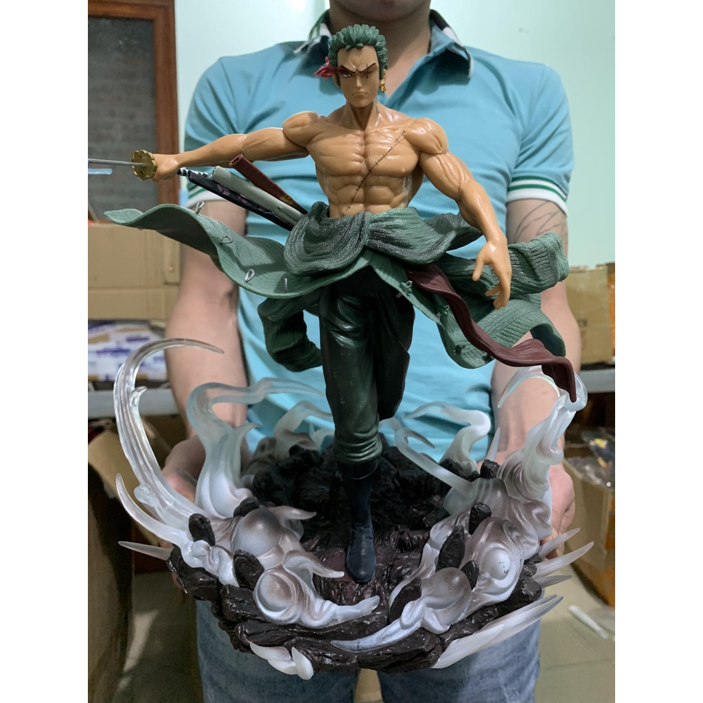 Mô hình Zoro mắt lửa cao 30cm đế siêu to cực nét - Mô Hình Onepice Zoro