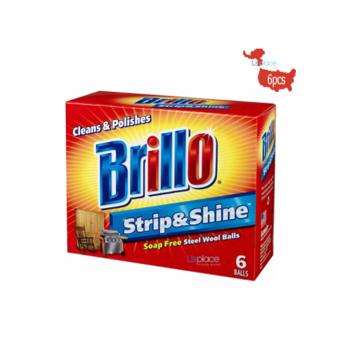 Bóng Len Vệ Sinh Kim Loại Brillo 6pcs