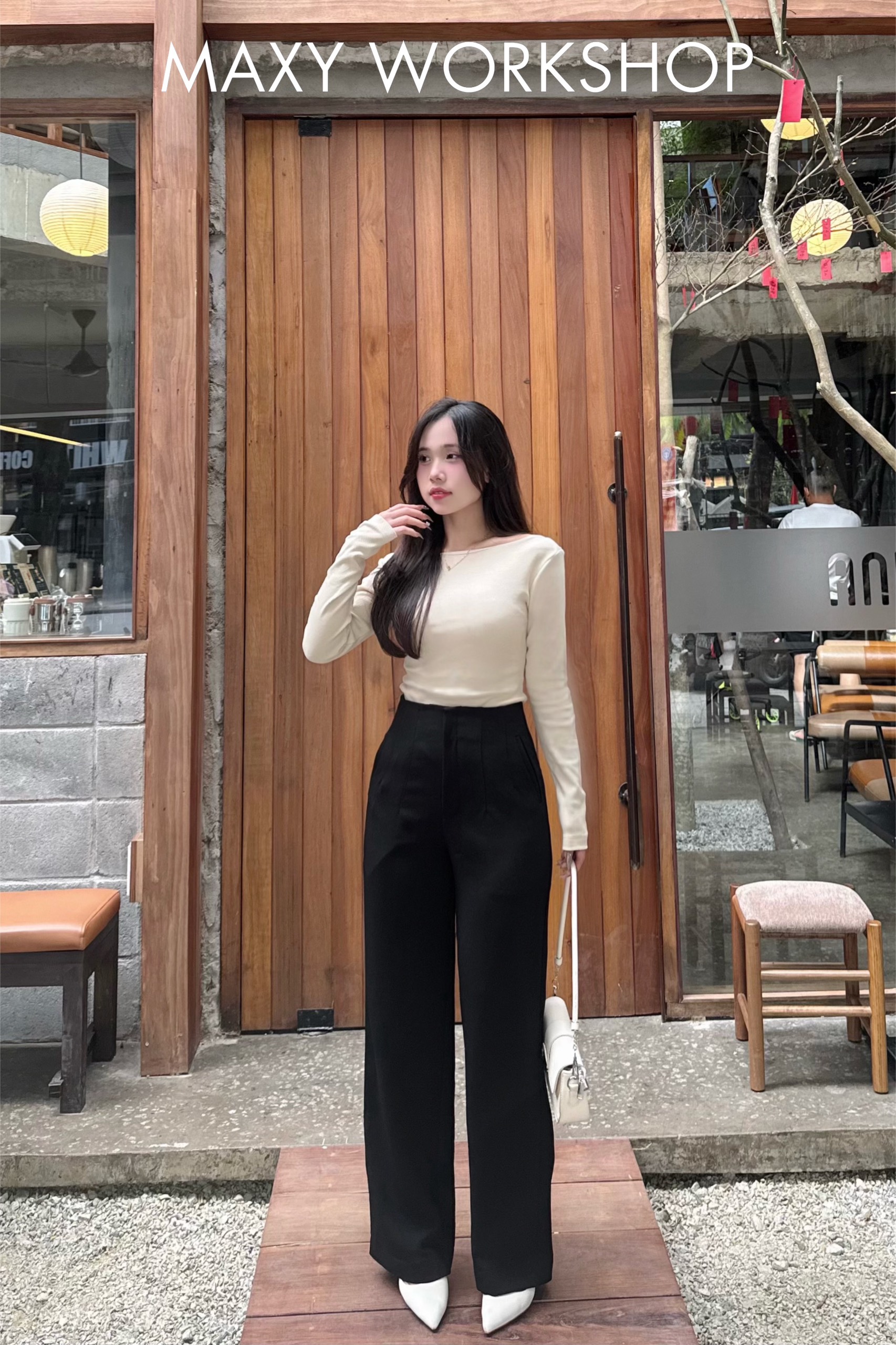 Quần tây ống suông nhỏ đứng form Straight Paints Maxy Workshop