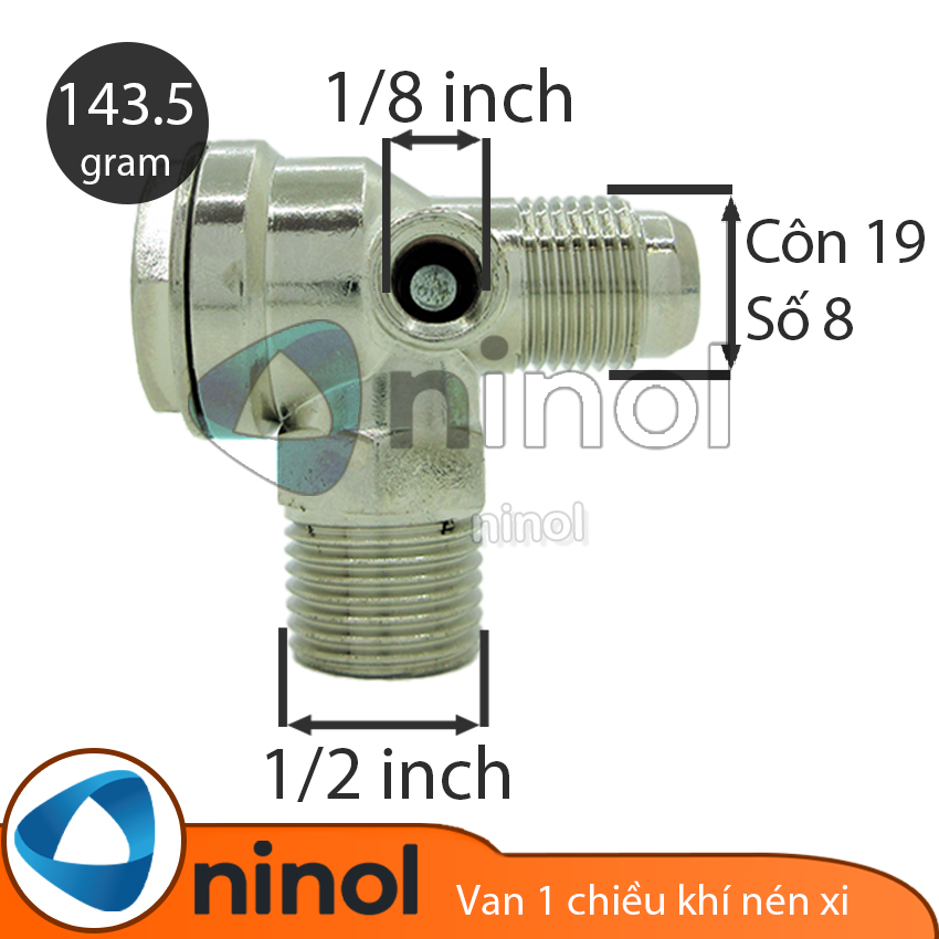 Van 1 chiều khí nén xi