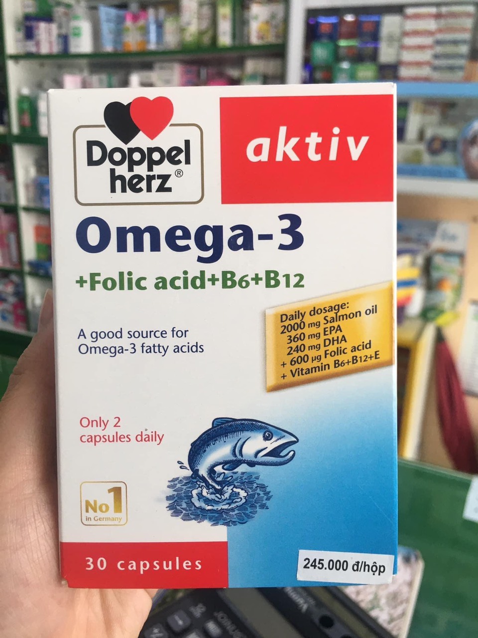 Omega 3 doppel-herz hộp 30 viên
