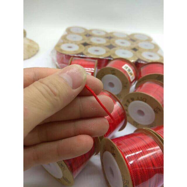 [HCM]1 Cuộn dây làm vòng chỉ đỏ may mắn [ Dây tiêm - Phi bóng - Như hình ]