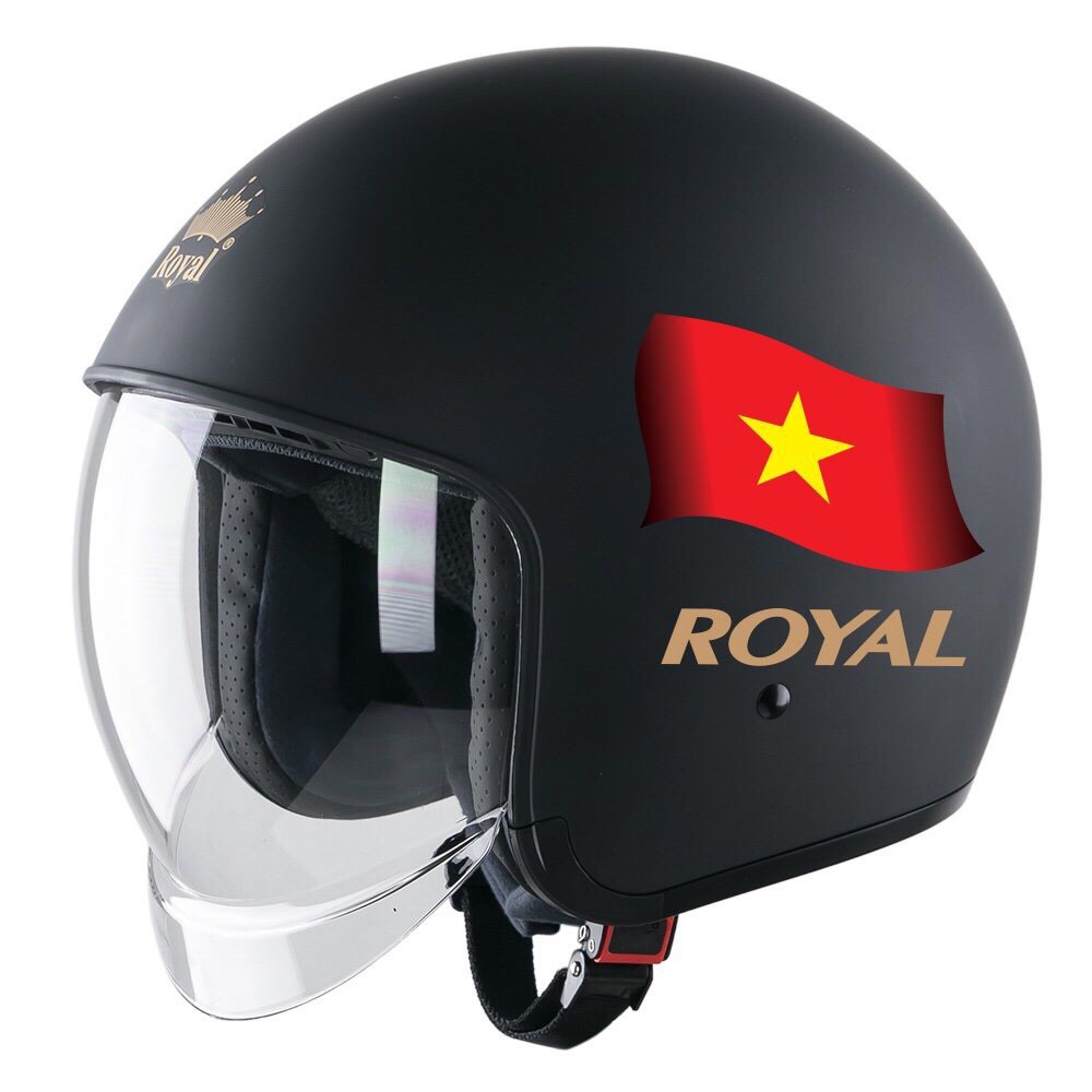  Nón bảo hiểm 3 4 kính âm Royal M139 Đen nhám Cờ Việt Nam  kính trong ,Sản Phẩm Chất Lượng Gian Hàng Uy Tín Giá Cả Cực Tốt Mua Ngay. 