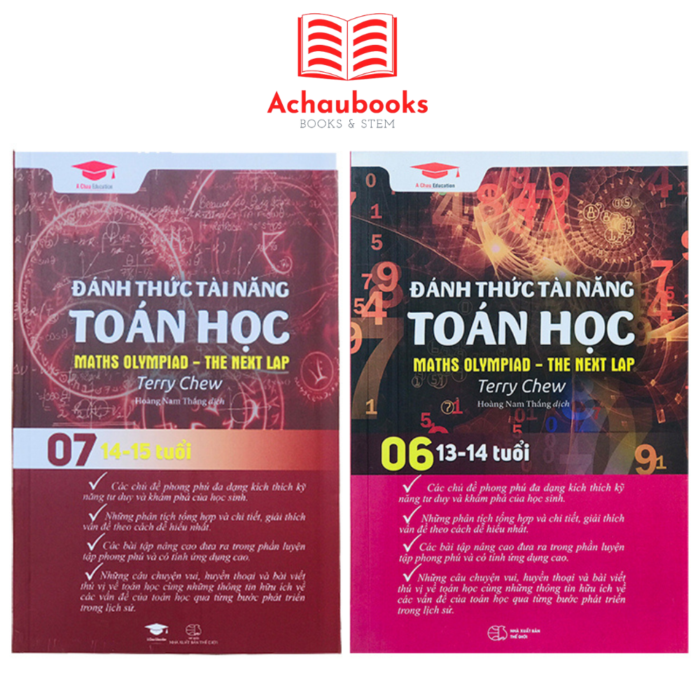 Sách Đánh thức tài năng toán học 6 và 7 - Toán Song Ngữ Singapore - ( Bộ 2 cuốn, 13 - 15 tuổi )